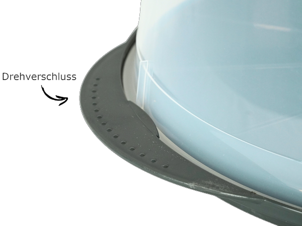 sweeter Torten- und Frischehaube groß ø 35 cm – mit Tortenplatte & Verriegelung