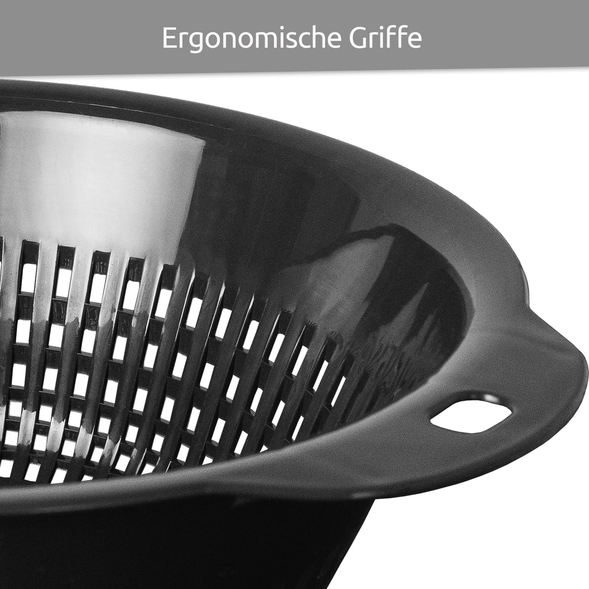 sweeter Salatseiher ø 31 cm – großes Küchensieb aus PP, spülmaschinenfest