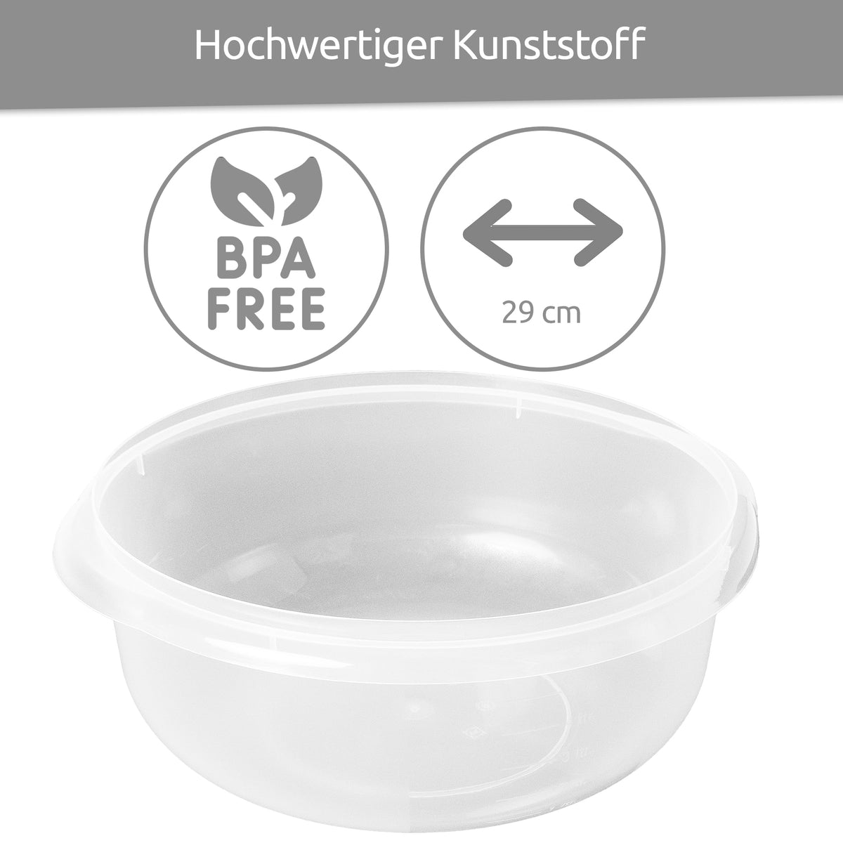 sweeter Hefeteigschüssel 6 l mit Plopp-Deckel – Teigschüssel, Made in Germany