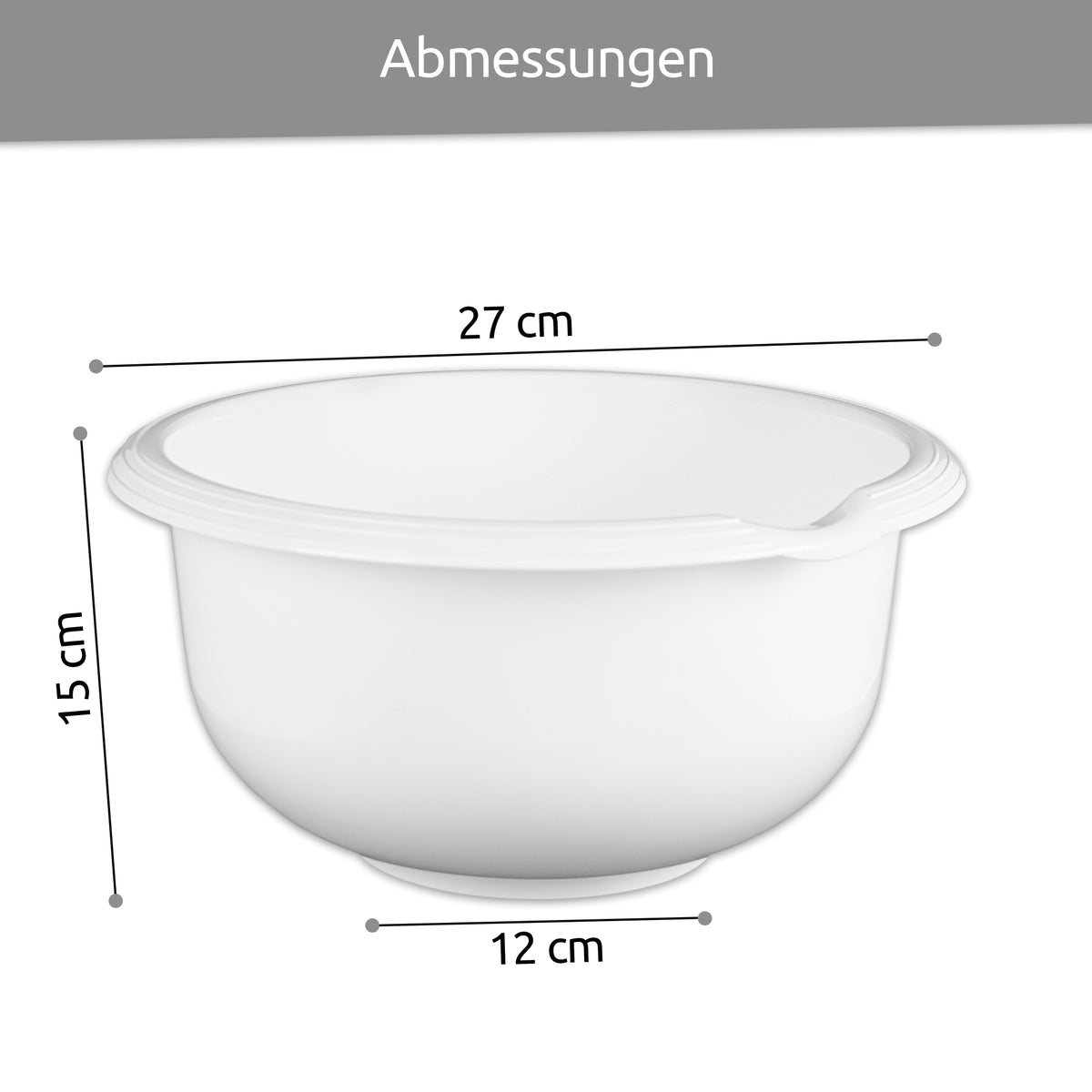 sweeter Rührschüssel-Set 3-tlg. 1,5 l + 2,5 l + 3,5 l – rutschfest, BPA-frei