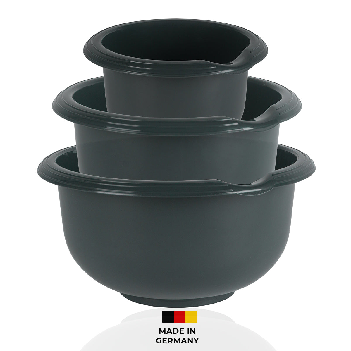 sweeter Rührschüssel-Set 3-tlg. 1,5 l + 2,5 l + 3,5 l – rutschfest, BPA-frei