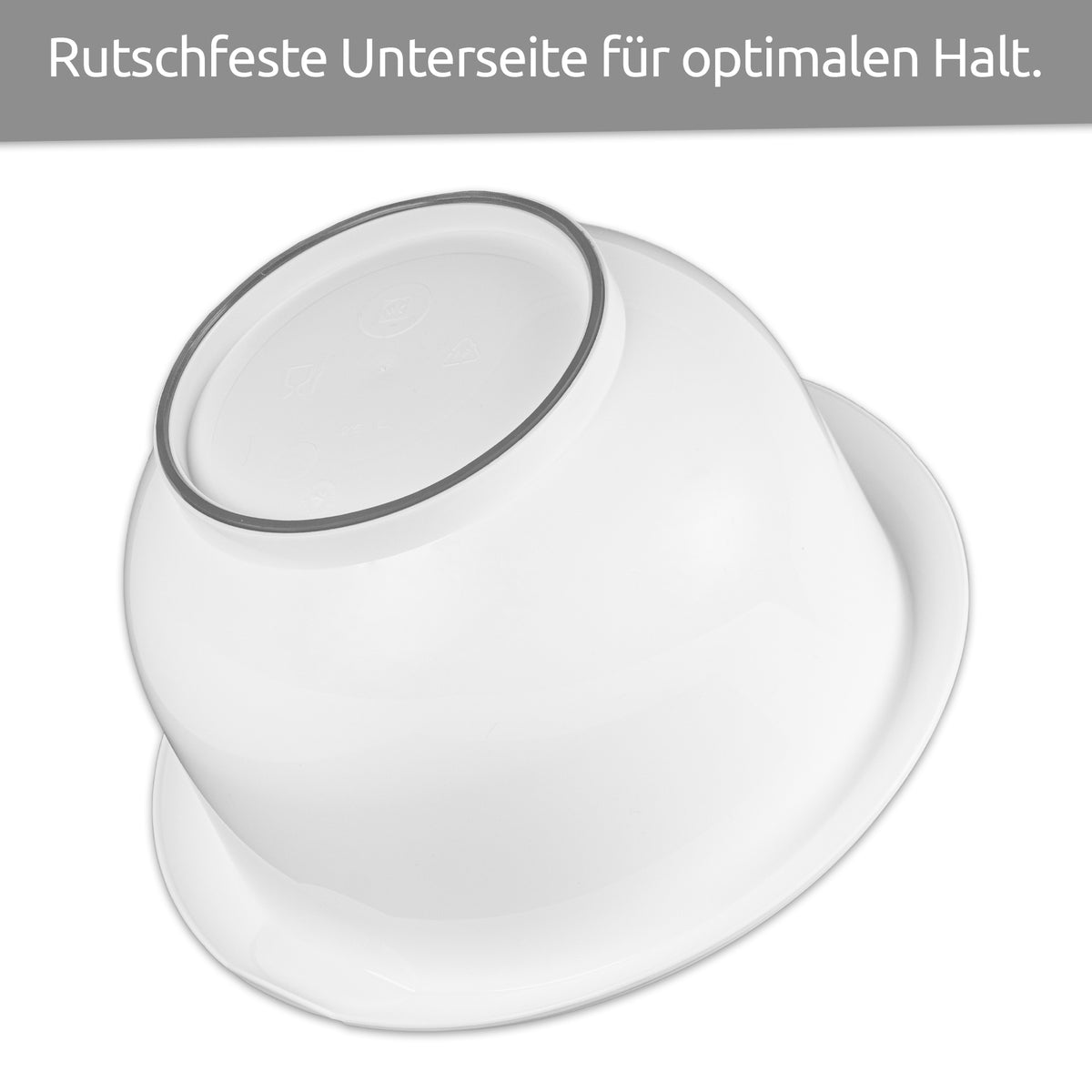 sweeter Rührschüssel 2,5 l mit Rutschgummi & Griffrand – BPA-frei, ø 23 cm