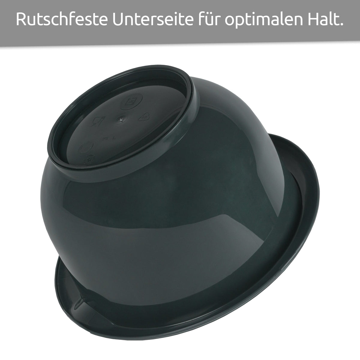sweeter Rührschüssel 3,5 l mit Rutschgummi & Griffrand – BPA-frei, ø 27 cm