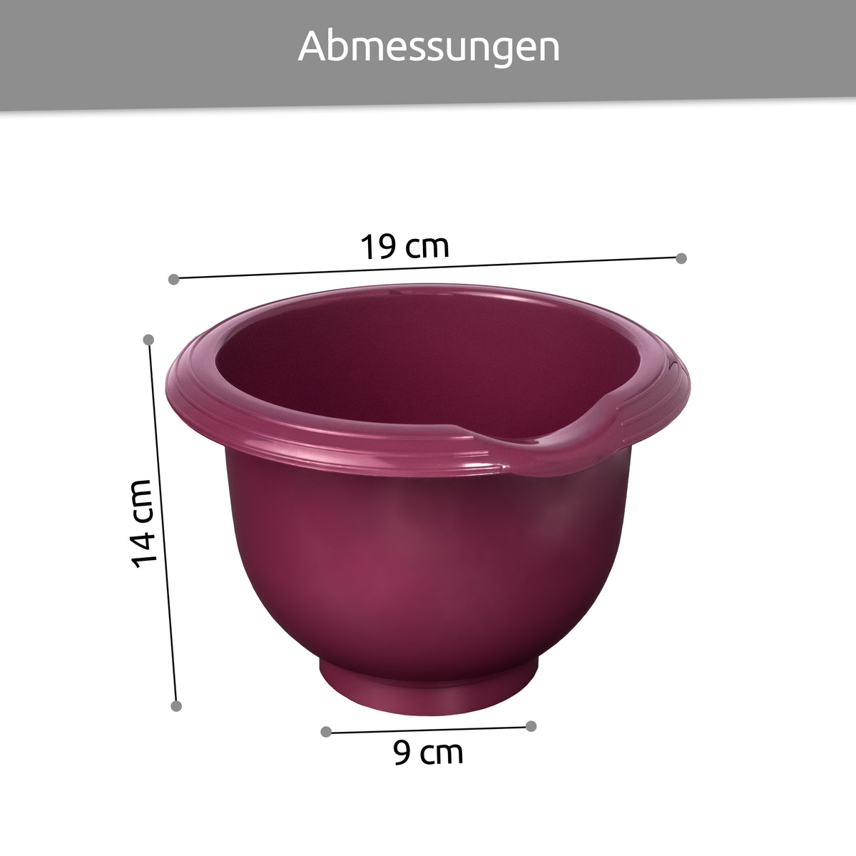 sweeter Rührschüssel-Set 3-tlg. 1,5 l + 2,5 l + 3,5 l – rutschfest, BPA-frei