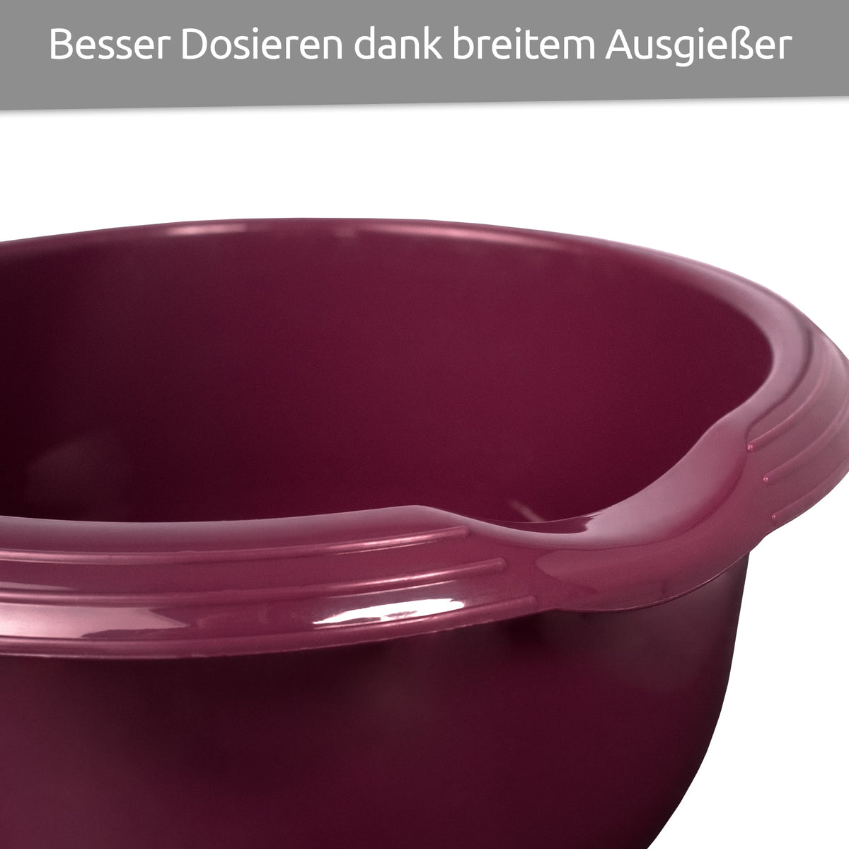 sweeter Rührschüssel 1,5 l mit Rutschgummi & Griffrand – BPA-frei, ø 18,5 cm