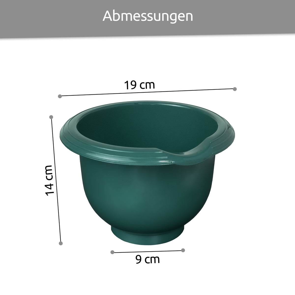 sweeter Rührschüssel-Set 3-tlg. 1,5 l + 2,5 l + 3,5 l – rutschfest, BPA-frei