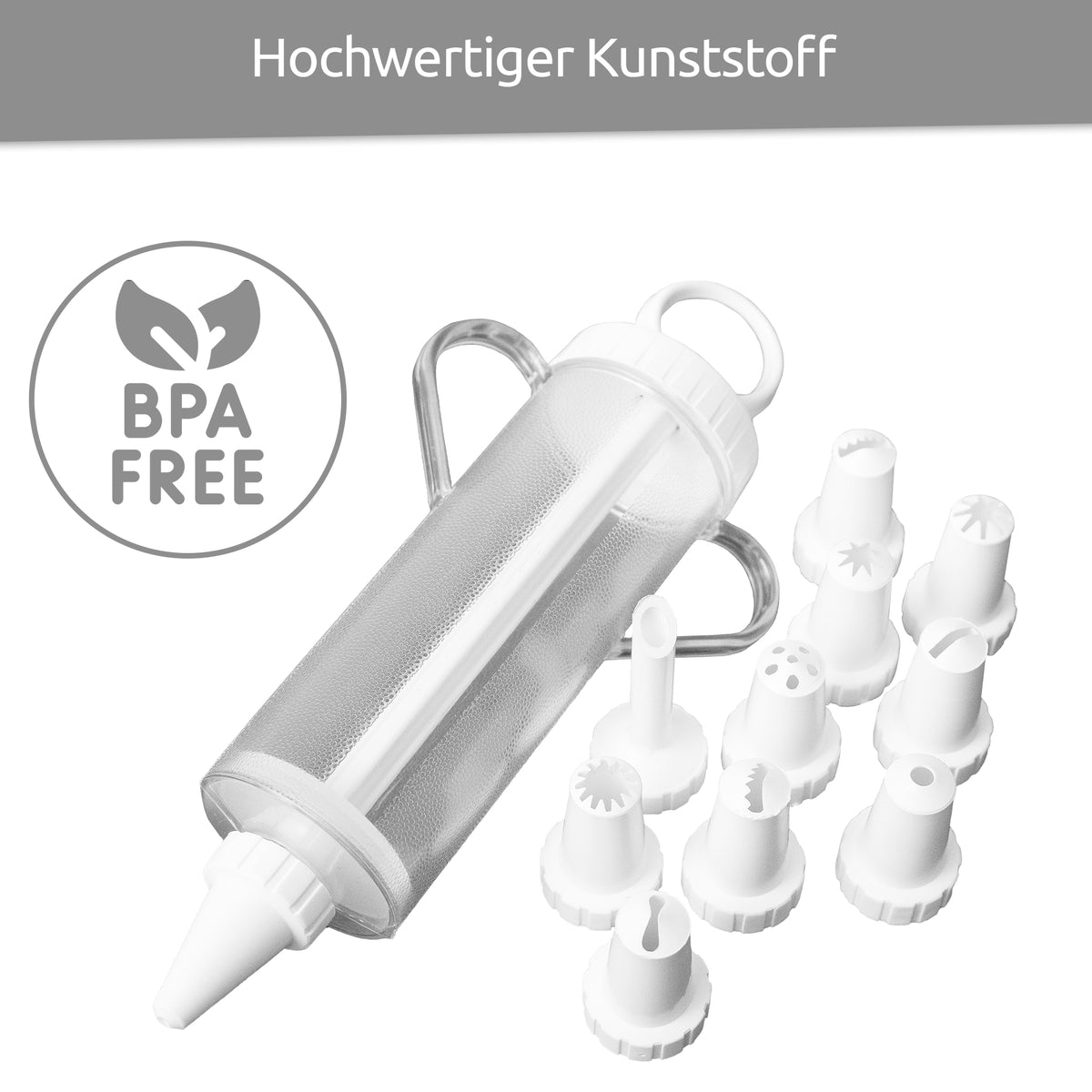 sweeter Garnierspritze mit 11 Tüllen – Dekorierspritze für Torten & Cupcakes