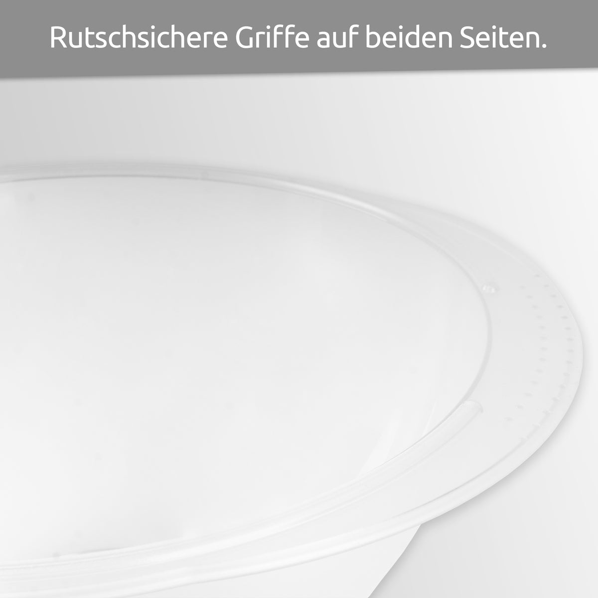 sweeter Salatschüssel 5 l mit Griffen, ø 30 cm – transparent, BPA-frei