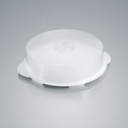 sweeter Obstkuchenhaube mit Platte ø 30 cm – flache Kuchenhaube, transparent