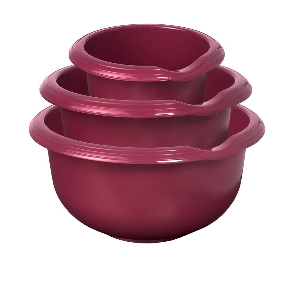 sweeter Rührschüssel-Set 3-tlg. 1,5 l + 2,5 l + 3,5 l – rutschfest, BPA-frei