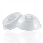 sweeter Mikrowellenhauben 2er-Set flach + hoch, ø 26 cm – transparent, BPA-frei