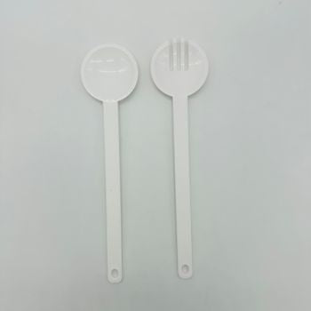 sweeter Salatbesteck aus Kunststoff, 32 cm – Salatlöffel & Salatgabel, BPA-frei