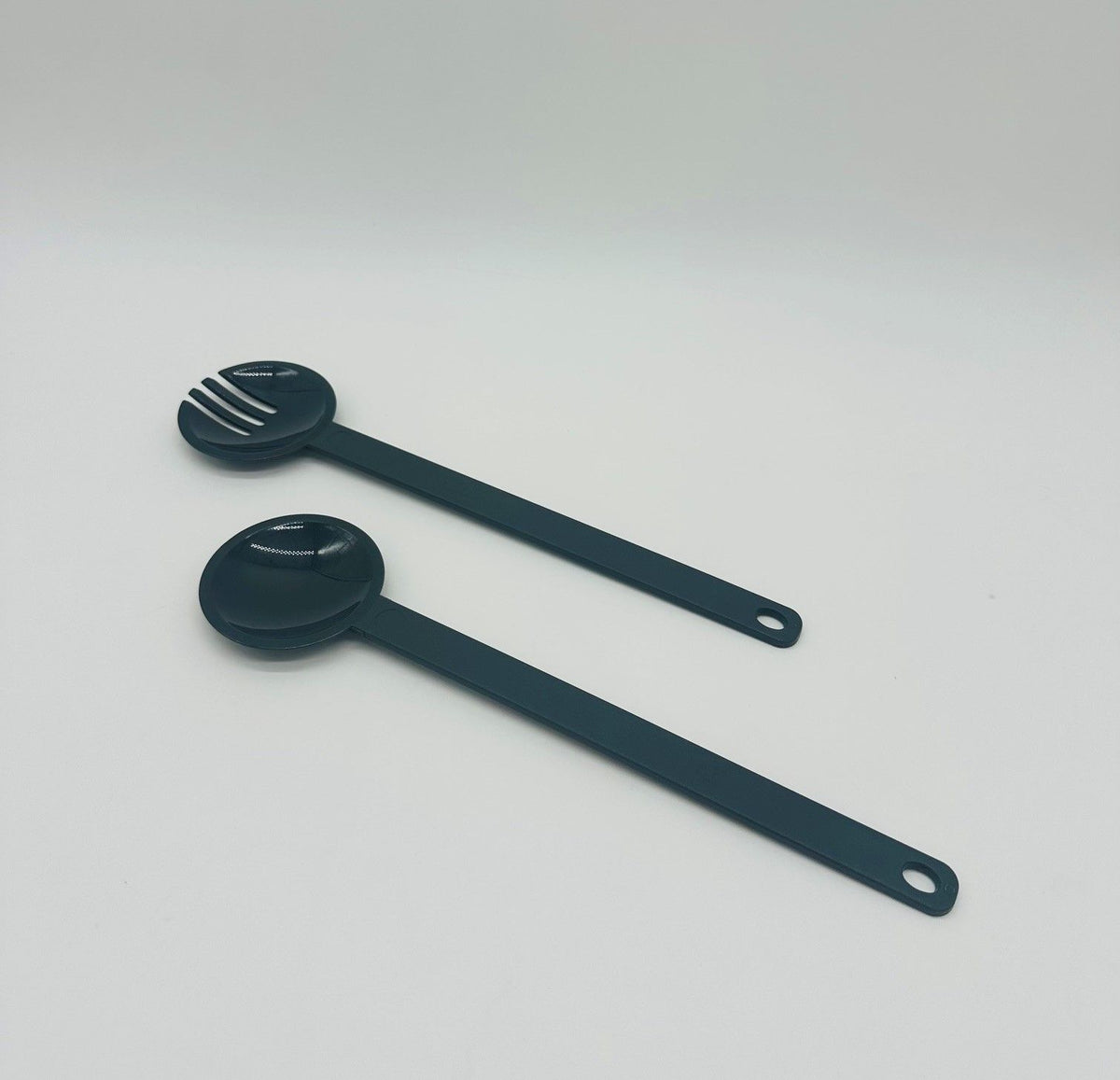 sweeter Salatbesteck aus Kunststoff, 32 cm – Salatlöffel & Salatgabel, BPA-frei