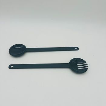 sweeter Salatbesteck aus Kunststoff, 32 cm – Salatlöffel & Salatgabel, BPA-frei