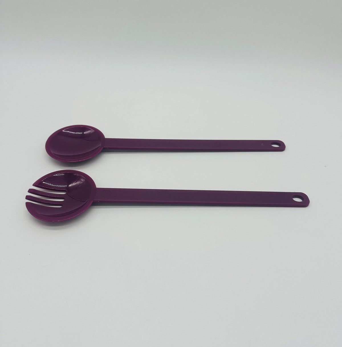 sweeter Salatbesteck aus Kunststoff, 32 cm – Salatlöffel & Salatgabel, BPA-frei