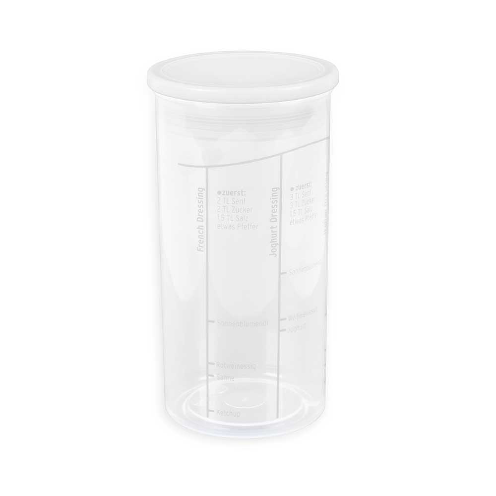 sweeter Dressingshaker mit Maßskalen & dichtem Deckel – Dressing-Mixer, BPA-frei