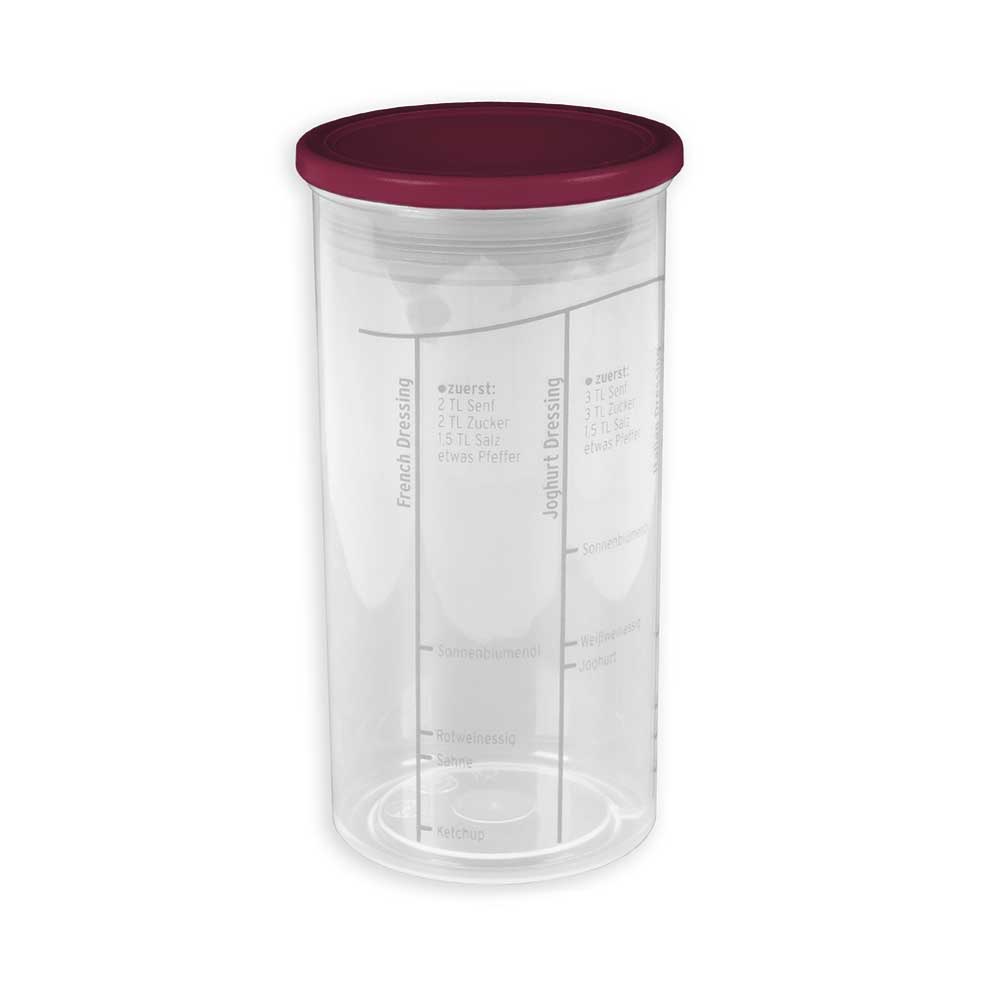 sweeter Dressingshaker mit Maßskalen & dichtem Deckel – Dressing-Mixer, BPA-frei