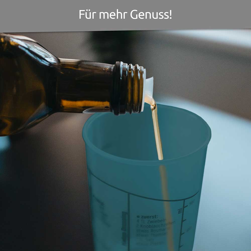 sweeter Dressingshaker mit Maßskalen & dichtem Deckel – Dressing-Mixer, BPA-frei