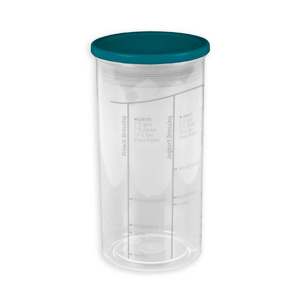 sweeter Dressingshaker mit Maßskalen & dichtem Deckel – Dressing-Mixer, BPA-frei