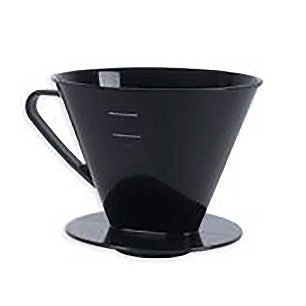 sweeter Kaffeefilter Größe 1x6 – Handfilter aus PP, schwarz, Made in Germany