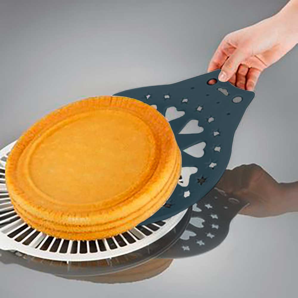 sweeter Kuchenheber DEKO-STAR ø 28 cm – mit Verzierschablone für Puderzucker