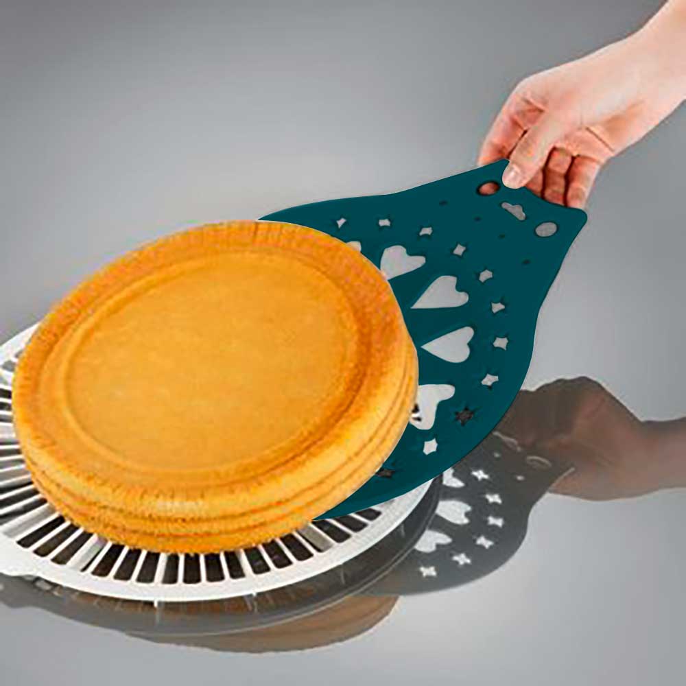 sweeter Kuchenheber DEKO-STAR ø 28 cm – mit Verzierschablone für Puderzucker