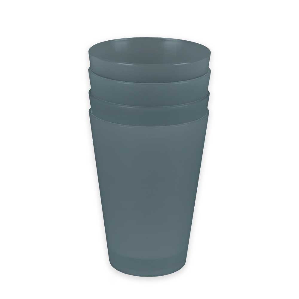 sweeter Trinkbecher 0,25 l - 4er Set– robuster Kunststoffbecher, spülmaschinenfest