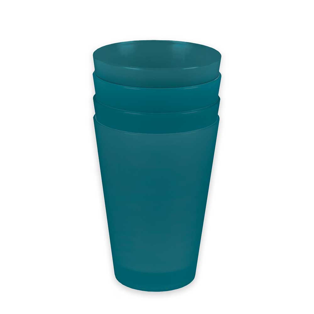 sweeter Trinkbecher 0,25 l - 4er Set– robuster Kunststoffbecher, spülmaschinenfest